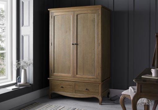 Loire Weathered Oak Wardrobe