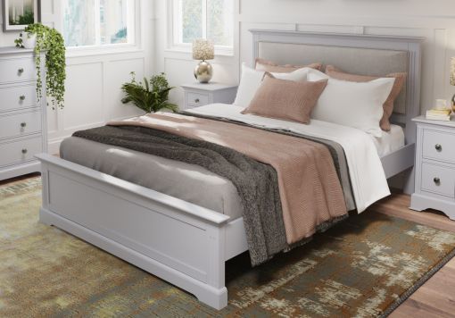 Lucy Grey Wooden Bed Frame