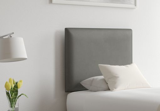 Deluxe Square Magic Grey Velvet Upholstered Headboard