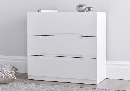 Manilla White Dressing Table With 2 Drawers