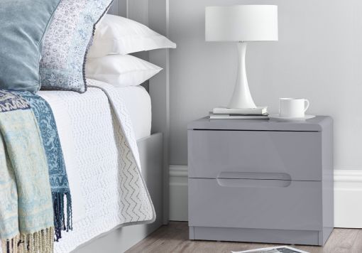 Elona Navy Blue Velvet Upholstered Bed Frame