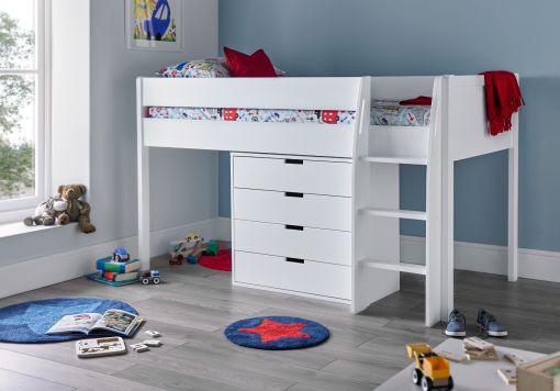 Montana Mid Sleeper With 4 Drawer Chest