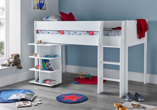 Montana Mid Sleeper With desk, 4 Drawer Chest and 2 Door Quad Unit