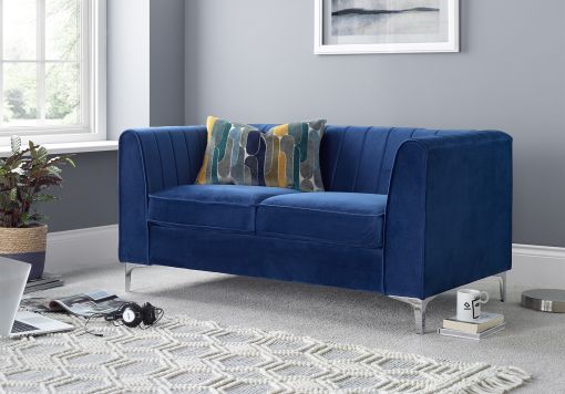 Milano Navy Velvet Sofa