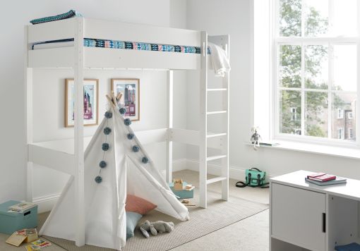 Modena High Sleeper Bed Frame with Desk