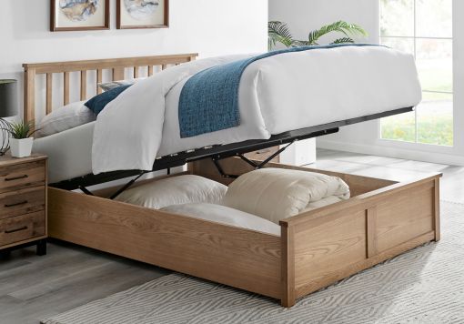 Oakland Wooden Ottoman Storage Bed