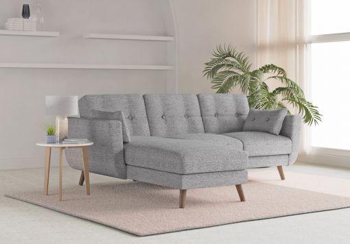 Saltaire Grey Velvet Sofa Bed
