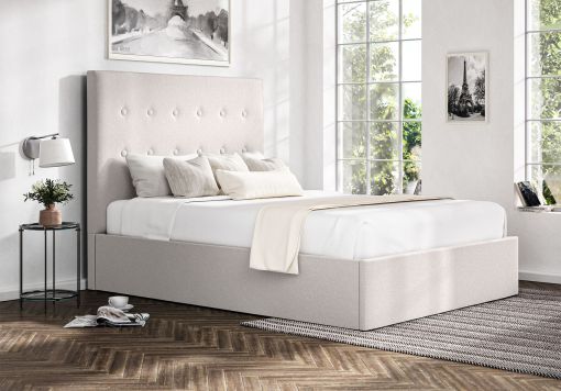 Piper Arran Natural Upholstered Ottoman Bed Frame Only