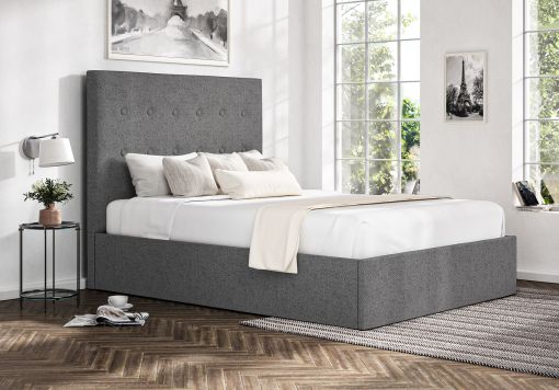 Piper Arran Pebble Upholstered Ottoman Bed Frame Only