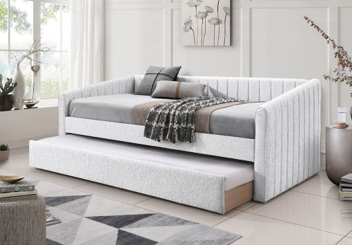 Sanderson Cream Upholstered Day Bed Including Underbed