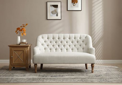 Santorini Natural Cream 2 Seater Sofa