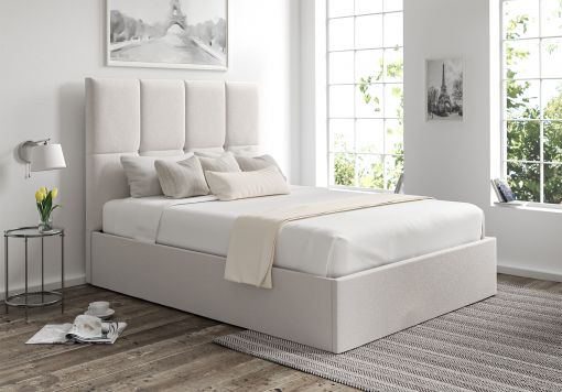 Turin Arran Natural Upholstered Ottoman Bed Frame Only