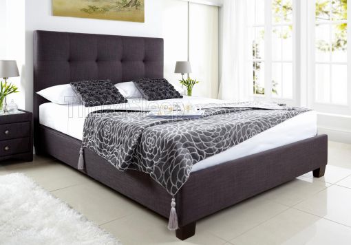 Kaydian Walkworth Ottoman Storage Bed - Slate Fabric