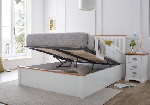 Verona Grey Ottoman Bed Frame