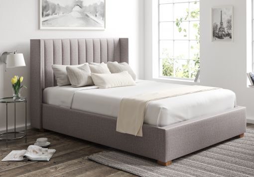 Essentials Winged Grey Ottoman Bed Frame