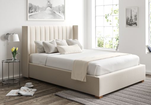 Essentials Winged Off White Ottoman Bed Frame