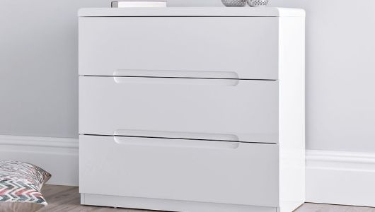 High Gloss Chest of Drawers