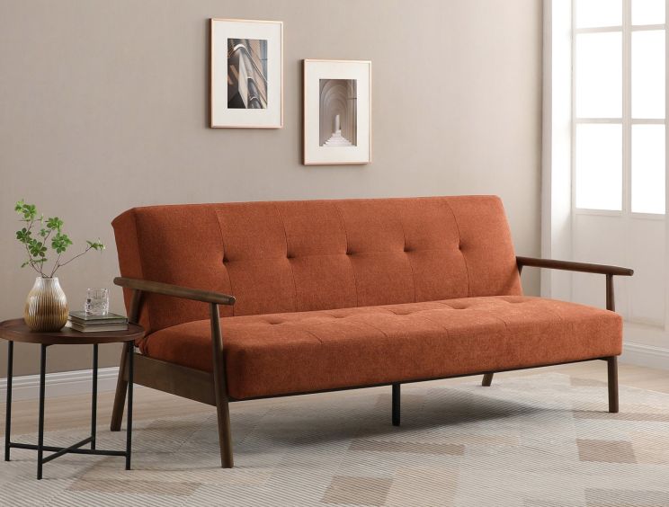 Airmont Burnt Orange Sofa Bed