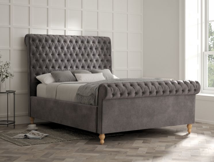 Aldwych Savannah Armour Upholstered Sleigh Bed Only
