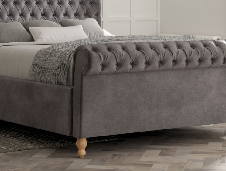 Aldwych Savannah Armour Upholstered Double Sleigh Bed Only