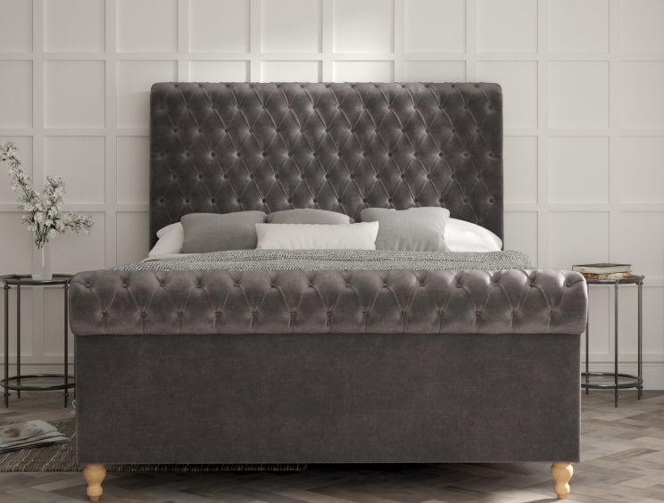 Aldwych Savannah Armour Upholstered Double Sleigh Bed Only