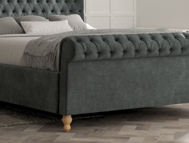 Aldwych Savannah Ocean Upholstered Single Sleigh Bed Only