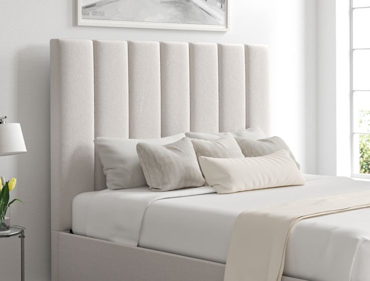 Amalfi Arran Natural Upholstered Ottoman King Size Bed Frame Only