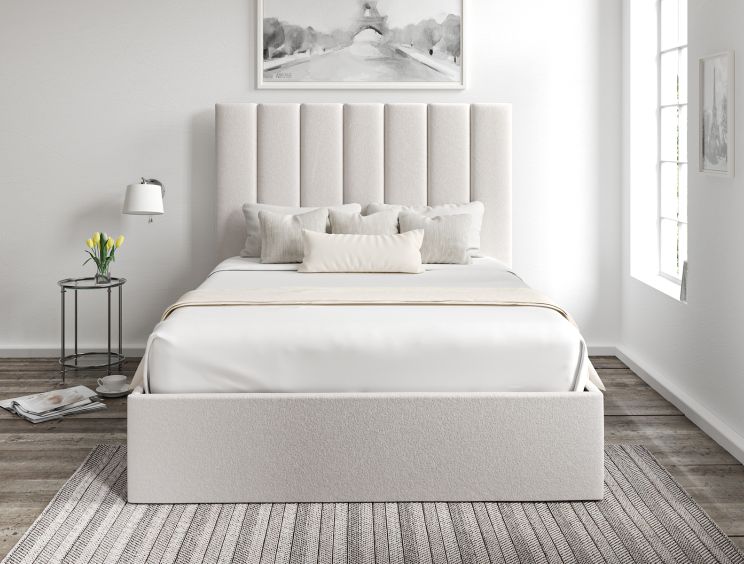 Amalfi Arran Natural Upholstered Ottoman King Size Bed Frame Only