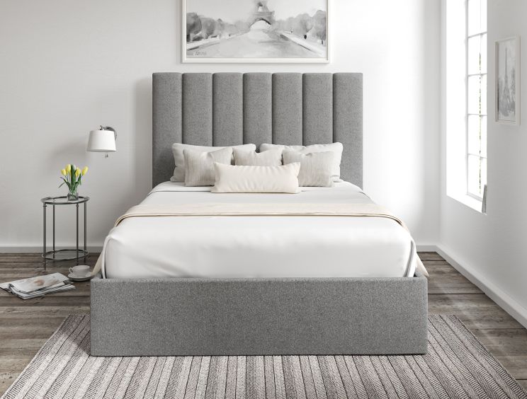 Amalfi Arran Pebble Upholstered Ottoman Single Bed Frame Only