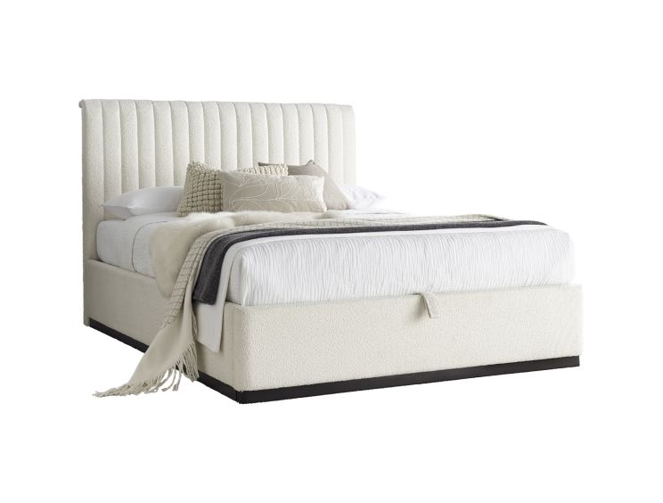 Anna Ottoman Cream Boucle - King Bed Frame Only