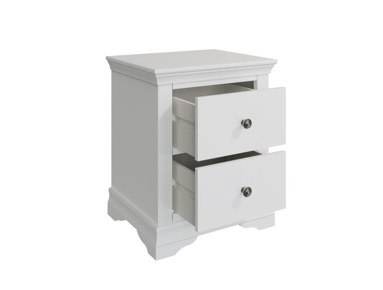 Anna White 2Drw Bedside Cabinet Only