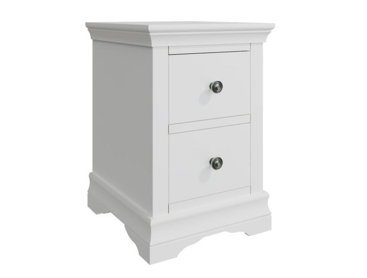 Anna White 2Drw Bedside Cabinet Only