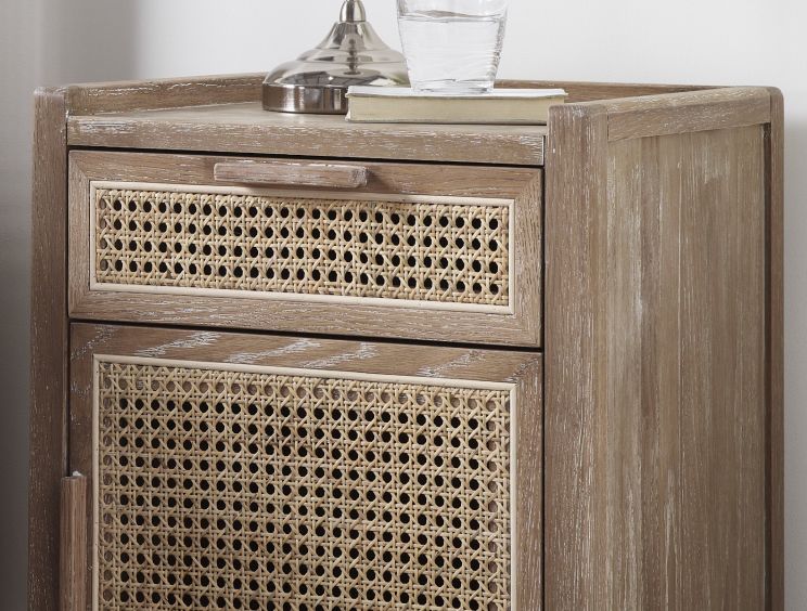 Annecy 2 Drawer/1 Door Wooden Bedside Only