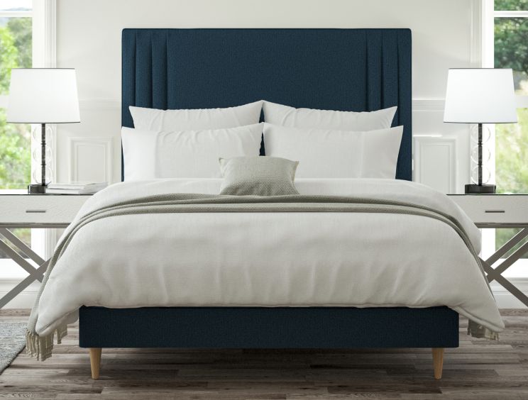 Faith Arran Cyan Super King Size Classic Shallow Base and Headboard