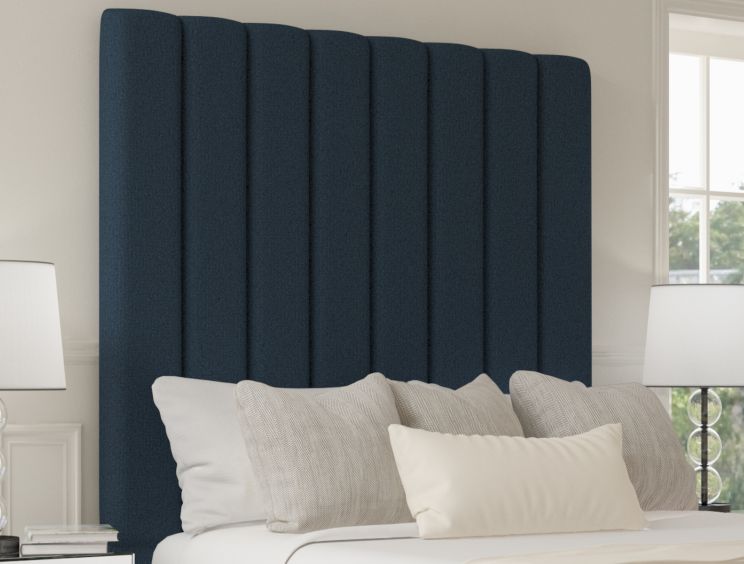 Esme Classic Non Storage Arran Cyan King Size Base and Headboard