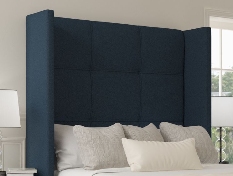 Oaklyn Classic Non Storage Arran Cyan Double Base and Headboard