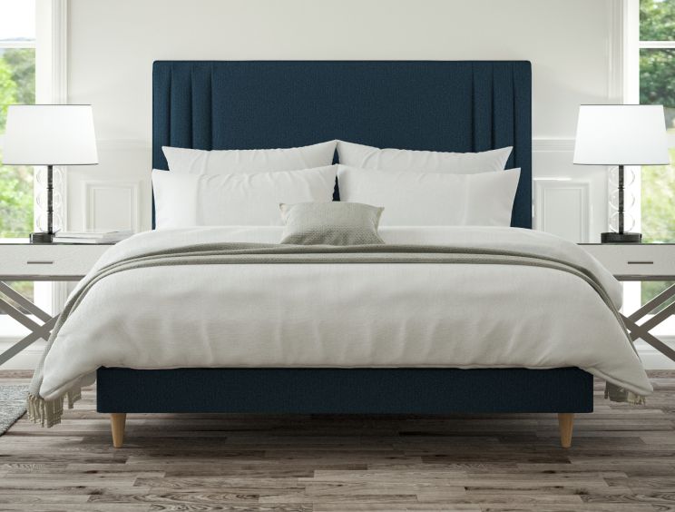 Faith Arran Cyan Double Classic Shallow Base and Headboard