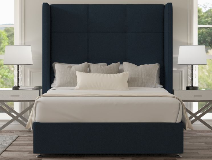 Oaklyn Classic Non Storage Arran Cyan Super King Size Base and Headboard