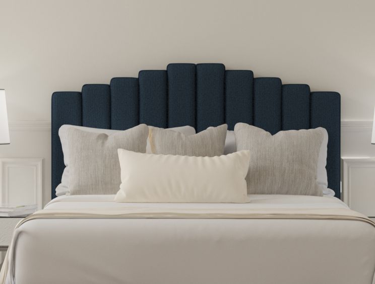 Quinn Arran Cyan Upholstered Strutted King Size Headboard Only