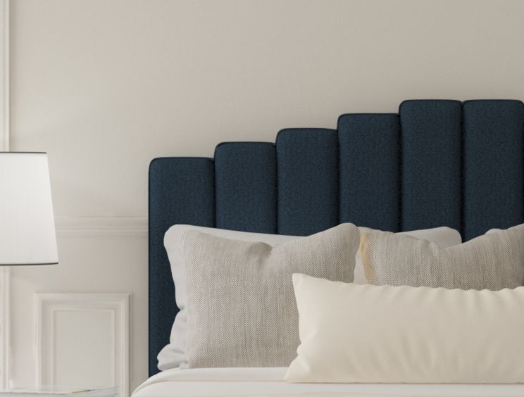 Quinn Arran Cyan Upholstered Strutted Double Size Headboard Only