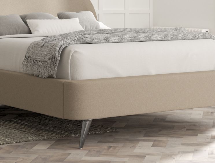 Eclipse Upholstered Bed Frame - Super King Size Bed Frame Only - Arran Natural