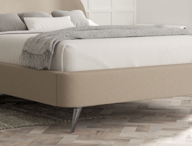 Eclipse Upholstered Bed Frame - King Size Bed Frame Only - Arran Natural