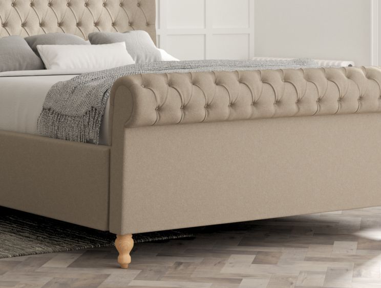 Aldwych Arran Natural Double Sleigh Bed Only