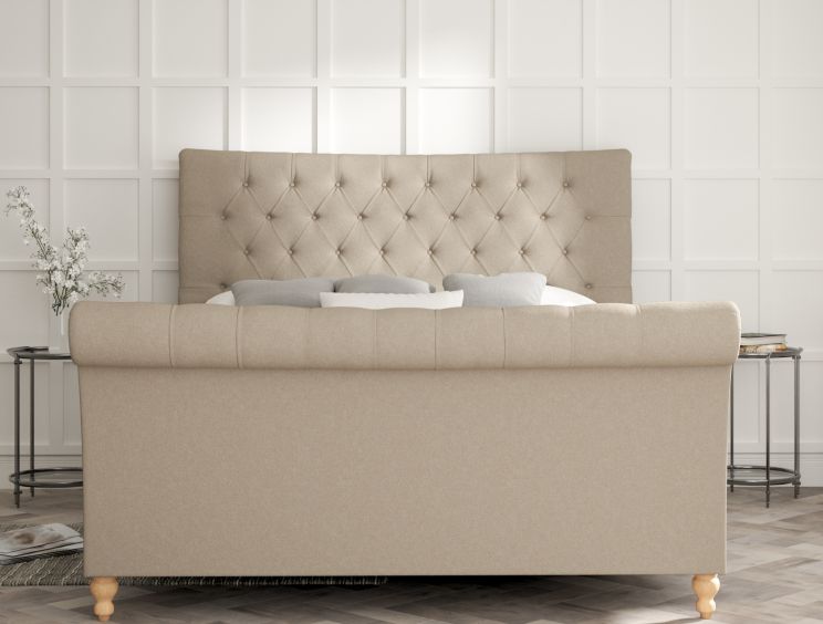 Cavendish Arran Natural Upholstered Sleigh Bed Only