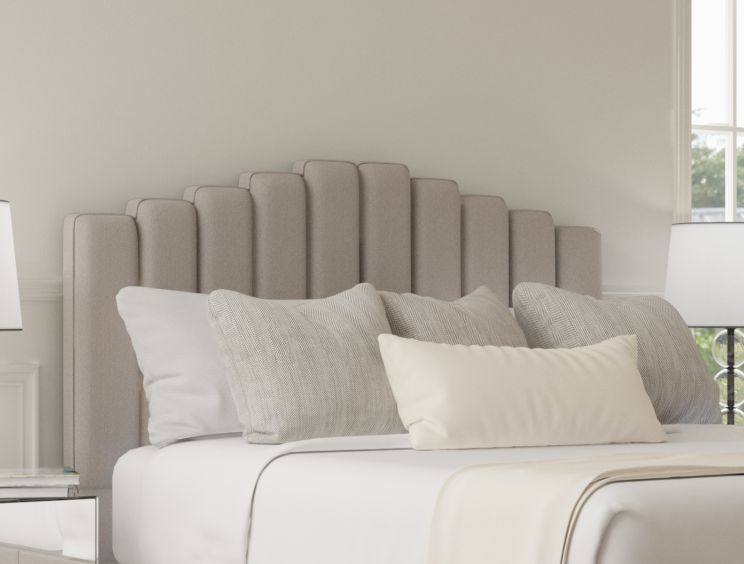 Quinn Arran Natural Upholstered Floor Standing Super King Size Headboard