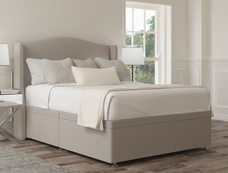 Mabel Ottoman Double Arran Natural Headboard & Base