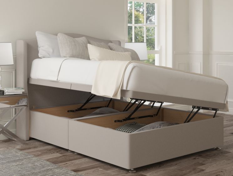 Mabel Ottoman Super King Size Arran Natural Headboard & Base