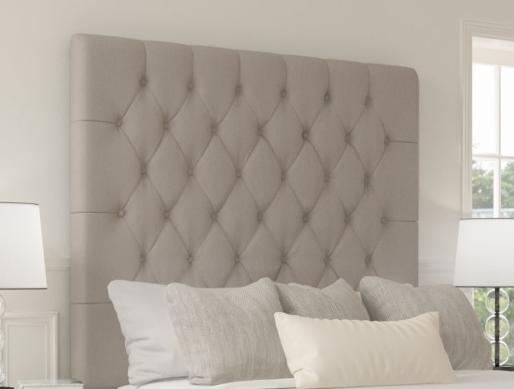 Sephora Arran Natural Upholstered Floor Standing King Size Headboard