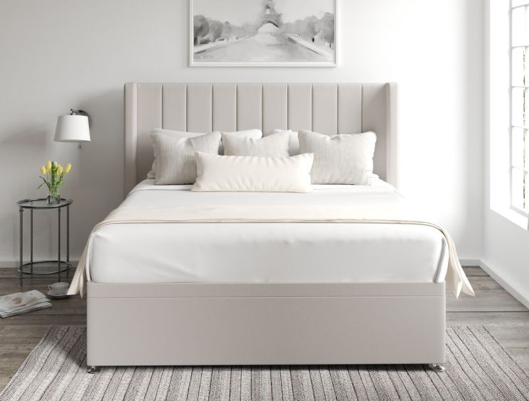 Aurelia Ottoman Double Arran Natural Headboard & Base