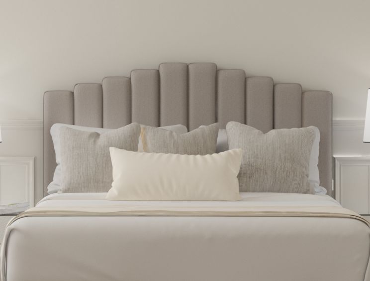 Quinn Arran Natural Upholstered Strutted Double Size Headboard Only